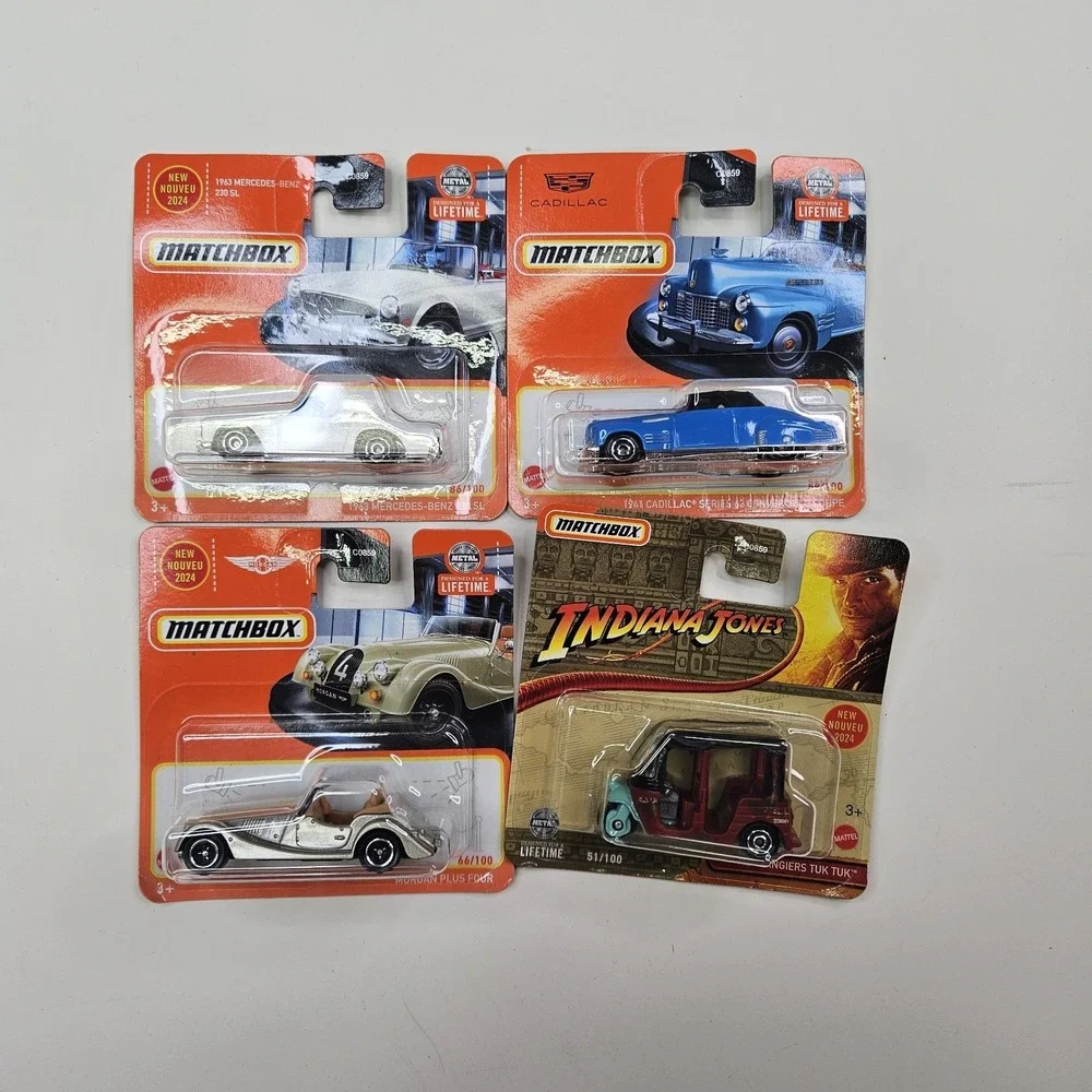 Lot of 4 Sealed 2024 Matchbox Diecast Cars - Mercedes, Cadillac, Morgan